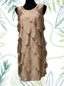 Efektowna sukienka Tatuum z falbanami 36 S wiskoza