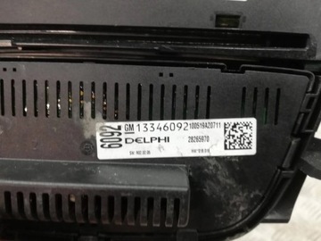 DD PANEL ŘÍZENÍ RADIEM OPEL MERIVA B 1.4 16V 13346041
