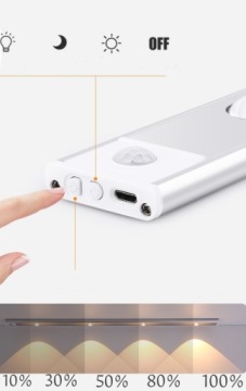 СВЕТОДИОДНАЯ ЛАМПА С ДАТЧИКОМ ДВИЖЕНИЯ ПОЛОСА 40 СМ USB