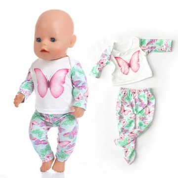 Moda żaba garnitur nosić na 43cm ubrania dla lalki 17 Cal urodzonych dzieci