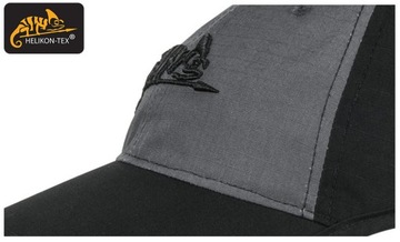 Бейсбольная кепка с логотипом Helikon - черный / темно-серый