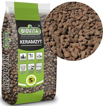 BIOVITA Keramzyt gruby ogrodniczy 5l 8-16mm