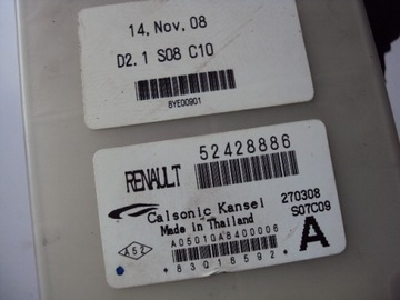 RENAULT OE 52428886 MODUL ŘÍZENÍ KLIMATIZACE
