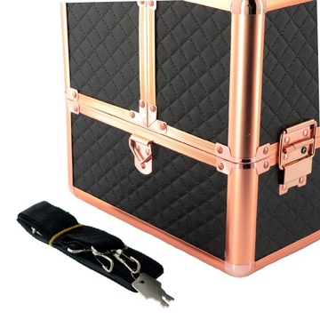 Косметичка СТЕГАНАЯ РОЗОВОЕ ЗОЛОТО для светильника