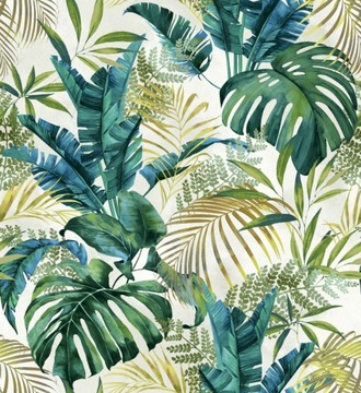 Tkanina Welur VELVET liść monstera bananowiec 150