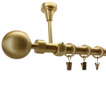 KARNISZ SUFIT 19mm ZŁOTO MAT 360cm Modern
