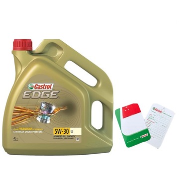 OLEJ CASTROL 5W30 4L EDGE LL TITANIUM FST C3 / 504.00 507.00 / 229.31