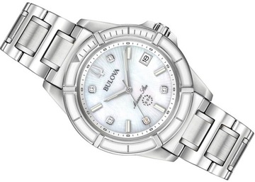 ZEGAREK Z DIAMENTAMI BULOVA 96P201 CERTYFIKAT BOX