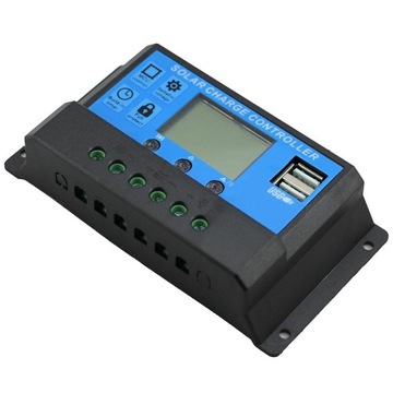 ЖК-дисплей, двойной USB, 12 В, 24 В, автоматический ШИМ-контроллер солнечной панели, регулятор 40 А