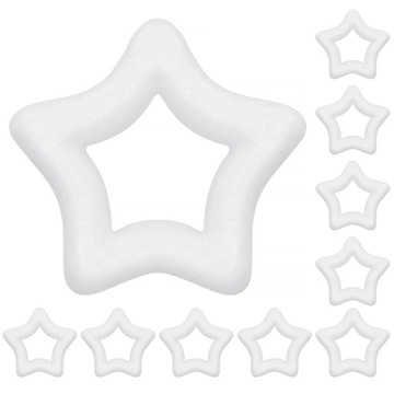 GWIAZDA STYROPIANOWA GWIAZDKA ŚWIĄTECZNA 10cm x10