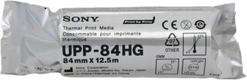 PAPIER DO VIDEOPRINTERA USG SONY UPP-84HG DRUKARKA UP-D711MD 84 MM× 12,5 M