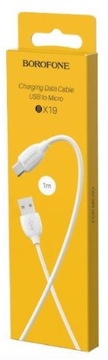 KABEL MICRO USB SZYBKIE ŁADOWANIE BIAŁY