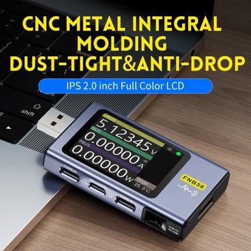 FNIRSI FNB58 Измеритель порта USB Type-C с Bluetooth