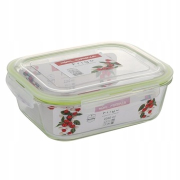 Szklany pojemnik na żywność Florina Frigo prostokątny 2260ml