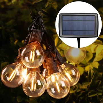 СОЛНЕЧНЫЕ ФОНАРЫ SOLAR 25 LED 7,6M GIRLAND С ПУЛЬТОМ ПУЛЬТА