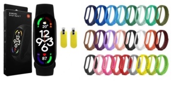Xiaomi Mi Band 7 SpO2+2x folia LCD +2 opaski z PL