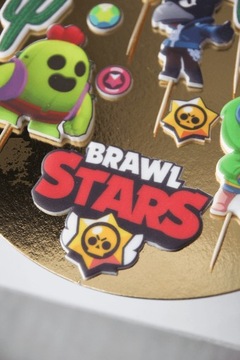 BlawlStars 2d 17El Decorations Set. Dailer для фигурки торта