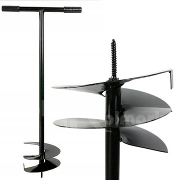 РУЧНОЙ ПОЧВЕННЫЙ ШНЕК ДЛЯ ОТВЕРСТИЙ ДЛЯ ПОЧВЫ СТОЙКИ 25см