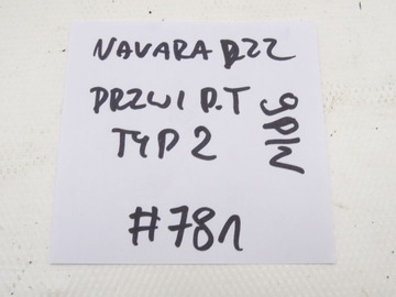 NISSAN NAVARA D22 97-05 SVAZEK INSTALACE DVEŘE PRAVÝ ZADNÍ 9 PIN #782