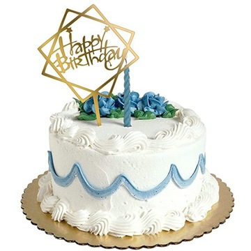 С ДНЕМ РОЖДЕНИЯ, топпер на день рождения, украшение для торта Пайкер в возрасте от 1 до 99 лет, ЗОЛОТО
