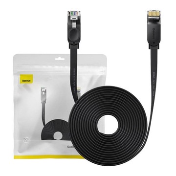 BASEUS PŁASKI KABEL SIECIOWY INTERNETOWY LAN ETHERNET RJ45 CAT 6 10GBPS 15M