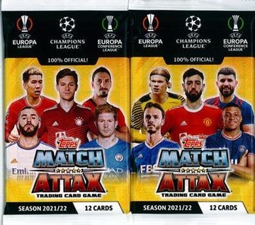 6 SASZETEK TOPPS MATCH ATTAX UEFA 2021/22