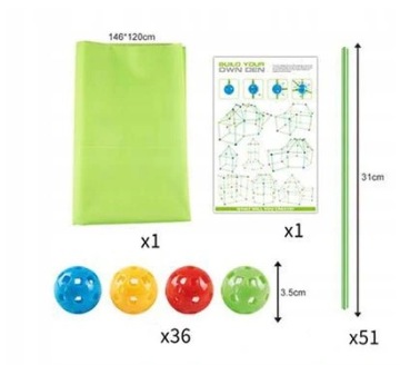 НАБОР ДЛЯ СТРОИТЕЛЬСТВА СОЛОМЫ IGLO HOUSE ТУННЕЛЬ ПОКРЫВАЛО