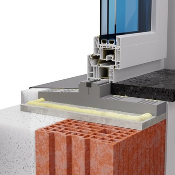 Ciepły parapet dwustronny XPS TERMO IDEAL2000