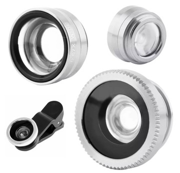 НАБОР МАКРО-ШИРОКИХ ОБЪЕКТИВОВ ДЛЯ ТЕЛЕФОНА «РЫБИЙ ГЛАЗ»