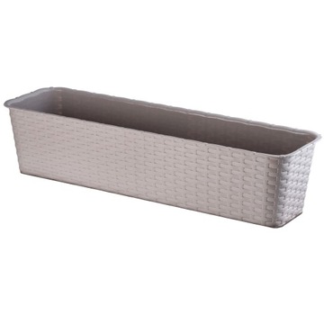 SKRZYNKA BALKONOWA 60cm DONICZKA KARMELOWA