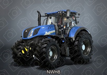 Вафли на торт TRAKTOR NEW HOLLAND Украшение День Рождения Сахарный принт