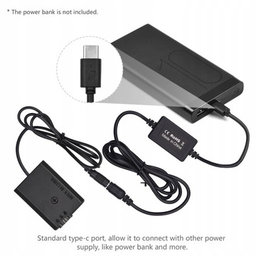 Кабель PD USB Type-C для фиктивной батареи постоянного тока NP-FW50