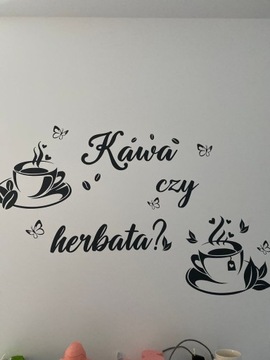Наклейки на стену Кофе или чай декор DK103 - 120x60см