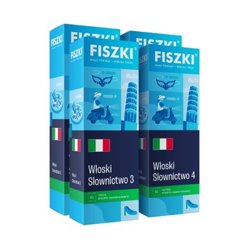 ZESTAW FISZKI – kurs WŁOSKI XXL (A1-B2)