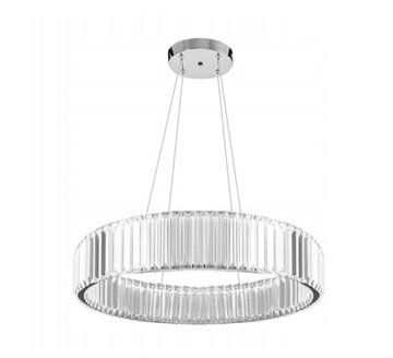 LAMPA WISZĄCA KRYSZTAŁOWY RING CHROM SREBNNA 40 APP982
