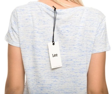 LEE t-shirt BLUE s/s V NECK _ L L