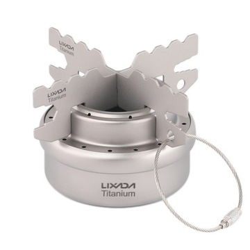 Lixada Outdoor Titanium Alcohol Stove amp; Rack