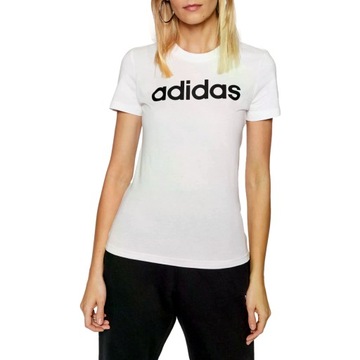 T-shirt Damski adidas GL0768 W LIN Biały L