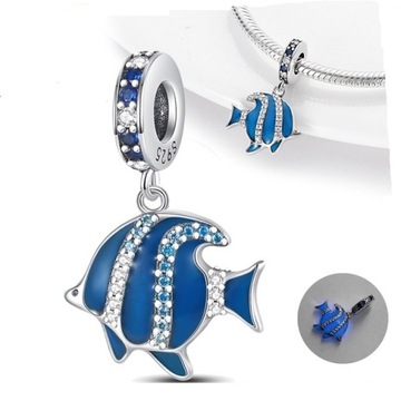 Charms do bransolet zawieszka RYBA srebro C356