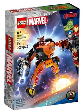 LEGO Marvel 76243 Mechaniczna zbroja Rocketa