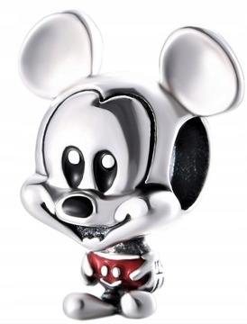Charms srebrny 925 Myszka Mickey zawieszka koralik