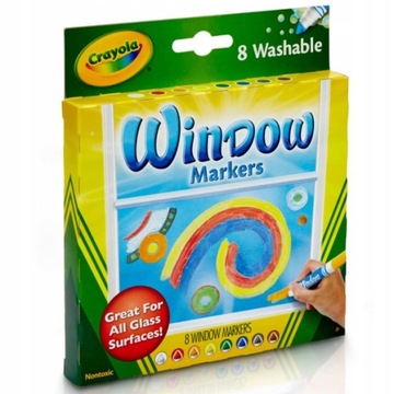 Crayola Flamastry do rysowanie po szkle 8 szt