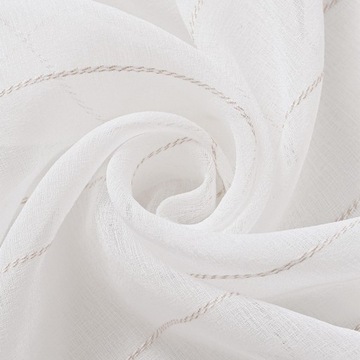 Nowoczesna zasłona okienna z woalu, prześwitująca zasłona tiulowa B-100cmx130cm