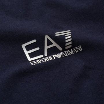 T-shirt męski okrągły dekolt Emporio Armani GRANAT r. XL