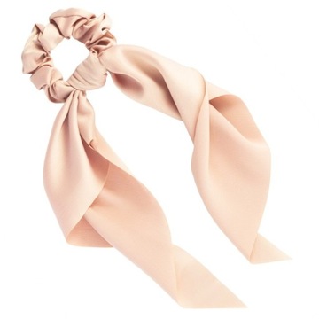 GUMKA DO WŁOSÓW SCRUNCHIE SATYNOWA APASZKA RÓŻ