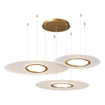 Kinkiet LED Altavola Eclipse biało-złoty 80 W