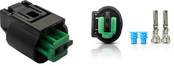 KOSTKA WTYCZKA 2 PIN PODGRZEWANIA SPRYSKIWACZY SZYB DYSZ VW SEAT SKODA BMW