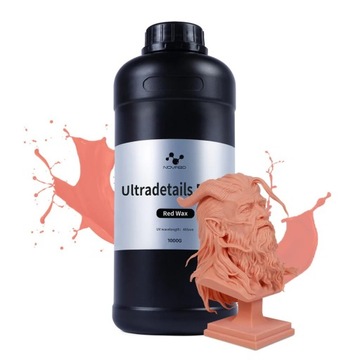 Żywica UV NOVA3D RED WAX 1 L Woskowa dla Jubilerów do Drukarki 3D