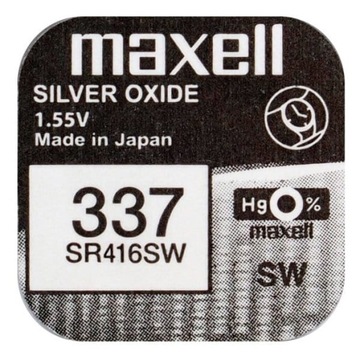 bateria srebrowa mini Maxell 337 / SR 416 SW
