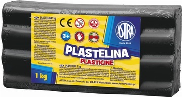 Plastelina Astra 1 kg czarna
